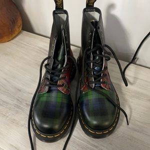 Dr.Marten 1460 Tartan leather lace up boots